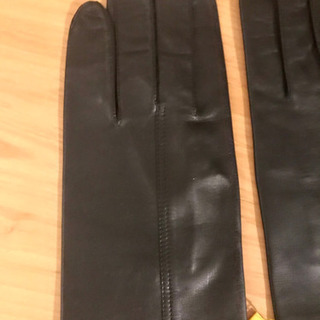 【期間限定:3月中旬まで】【未使用】JOHN LOBB　ジョンロブ　ブランド　カーフスキン　レザーグローブ 革手袋 ブラック　size8の画像