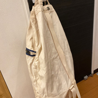 大きな帆布のバッグ　中古の画像