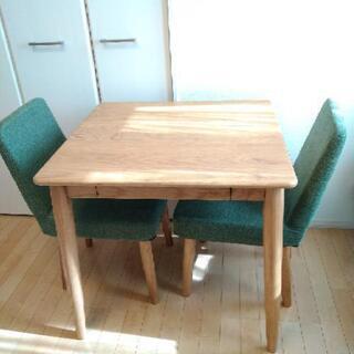 B-COMPANY ダイニングテーブル チェア 2脚 シーシャムウッド 良品B