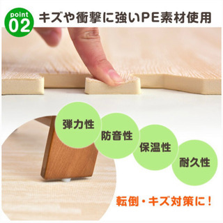 新品未使用　ジョイントマット　オーク　手渡しのみの画像
