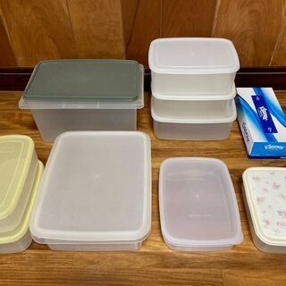 タッパーウェア / プラスチック容器 各種 （さしあげます）