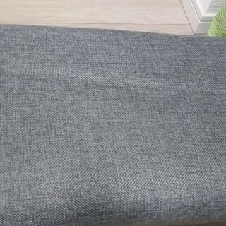 クッション付き収納ボックス（グレー）の画像