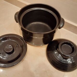 土鍋　炊飯用　２～３合炊きの画像