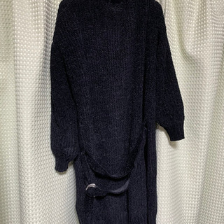 あげます！無料‼️未使用❤️モール素材の黒ロングカーディガンの画像