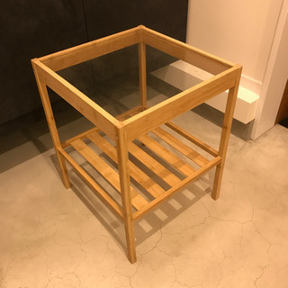 IKEA NESNA  ネスナ サイドテーブル　イケア　木製　スツールの画像
