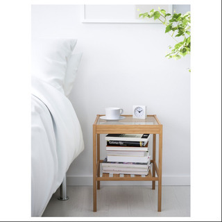 IKEA NESNA  ネスナ サイドテーブル　イケア　木製　スツールの画像