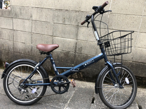 【折りたたみ自転車】かなり美品❗️〔定価30000円相当品〕マルイシ　ロキシー　6段変速　カゴ付　SALE中❗️値段交渉OK❗️