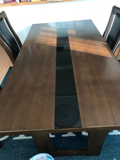 大型6人用ダイニングテーブル椅子セット