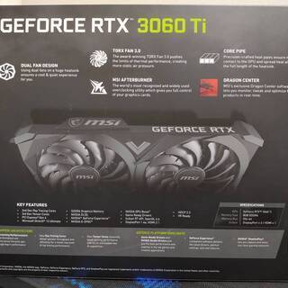 【動作異常なし】MSI GeForce RTX 3060 Ti VENTUS 2X OC の画像