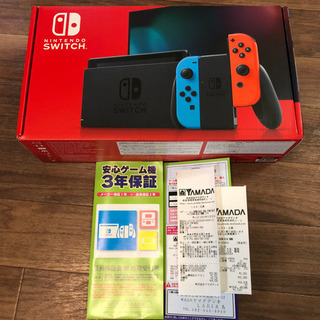 新品✨Switch本体✨3年保証✨実店舗印有