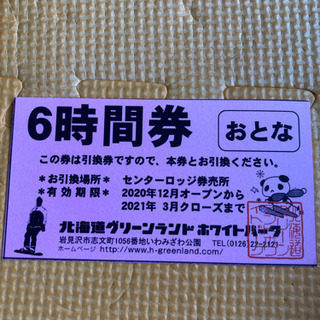 岩見沢グリーンランド　チケット