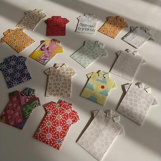 手作り！折り紙シャツの画像