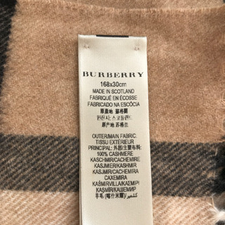 バーバリー　マフラーの画像