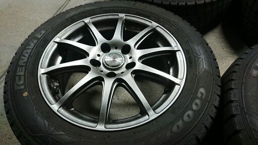 【取引中につき受付終了】グットイヤー ICENAVI6(2018製日本製)スタッドレス 205/60R16 16インチ  6.5J 114.3