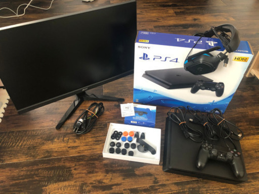 【保証期間内！まとめ売り！バラ売りもかのう！！】PS4一式、背面パドル、fpsフリーク、ヘッドセット、モニター