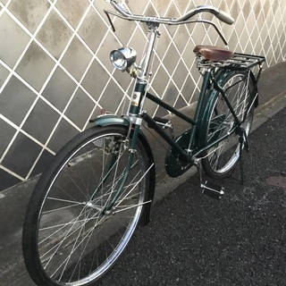 ＜希少・完全レストア済＞昭和レトロ・当時物・宮田・ミヤタ 懐かしい26型実用車・ピカピカで乗れます！の画像