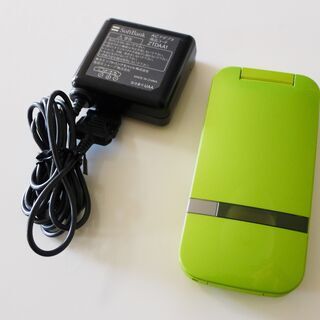 ◆美品◆SoftBank 202SH 防水防塵ワンセグ付きガラケー ライムグリーン　①の画像