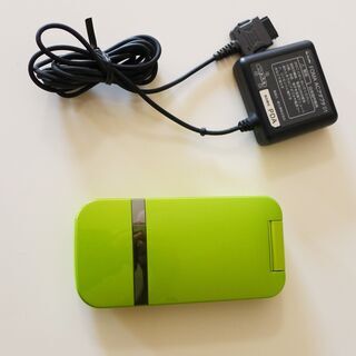 ★美品★SoftBank 202SH 防水防塵ワンセグ付 ガラケー★ライムグリーン　の画像