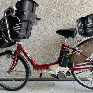 ヤマハ リトルモア レッド 子供乗せ 電動自転車
