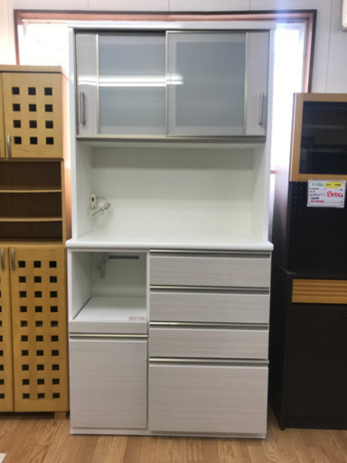 【リサイクルショップ八光　田上店　配達・設置OK】美品　ニトリ　キッチンボード　ポスティア100KBWH