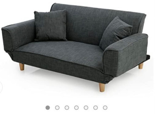 2人掛けソファベッド　クッション２個付き（早い者勝ち）