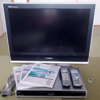【セット】パナソニック液晶テレビとHDDレコーダー（難あり）純正...