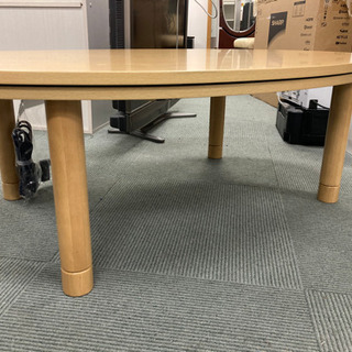 【楕円形が可愛い❤️】家具調こたつ テーブル 座卓 センターテーブル ナチュラルの画像