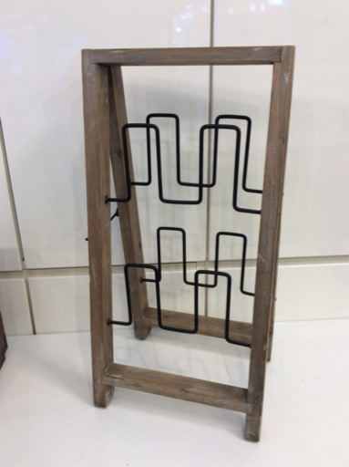 展示品 古材×アイアン スリッパラック