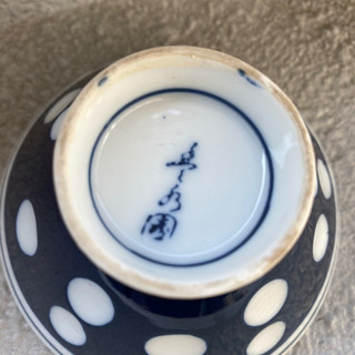 水玉　湯呑み　茶碗の画像