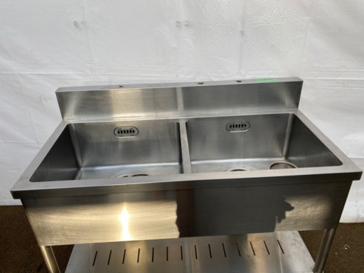 業務用　2槽シンク　1200x600x930