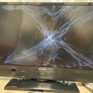 液晶割れ　ジャンク品TV
