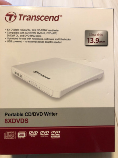 周辺機器 Transcend Portable CD/DVD Writer