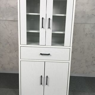 (商談中)【新品】ロータイプ食器棚WO120㎝【訳あり品】