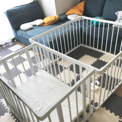 ファルスカ サークル 木製 ジョイントウッドプレイペンネオ ミニジョイントベッド