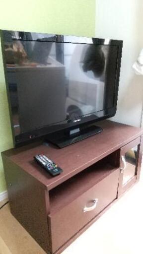 ≪売約済≫東芝 32V型 液晶テレビREGZAとテレビ台