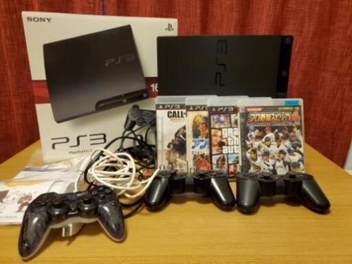 PS3(CECH-3000A)とソフト5本(AVケーブルなし・非純正コントローラー)