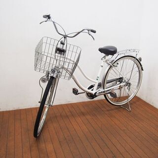 26インチ 自転車 白 2018年～乗り出し (LA20)