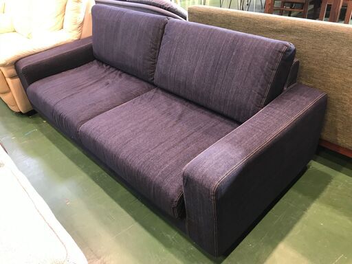 無印良品　3人掛ソファ　デニム　フルカバータイプ