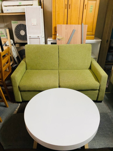 ソファーベッド　テーブル付き