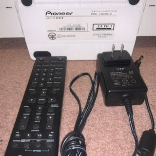 Pioneer パイオニア スタイリッシュCDミニコンポ X-SMC00BT-Wの画像