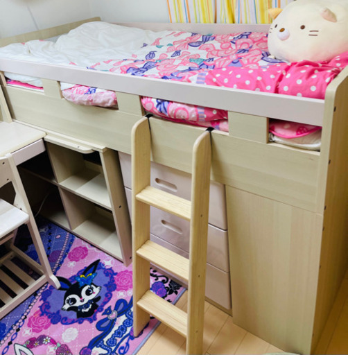 【美品】ニトリ　システムベッドデスク　リオ　※使用期間約1年　※直引き取り限定