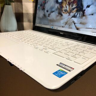 Ａランク新品バッテリー交換済み・Ｗｅｂカメラ内蔵・超高速ｉ７第四/ＮＥＣ新品ＳＳＤ２４０ＧＢ/エクストラホワイトWin10 64bit/Office2019付/15.6ｲﾝﾁ/メモリ8GB/無線/DVD・ＣＤ再生ソフト付　No.22040005の画像