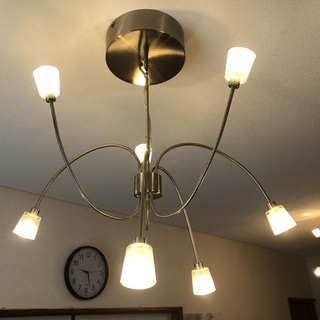 IKEA 天井照明 3つ　KRYSSBO LED電球