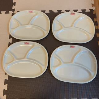 メラミン食器　ランチプレート　皿　4枚
