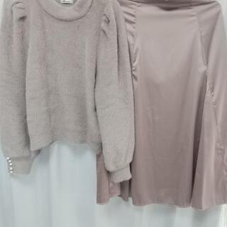 allamanda ニット スカート 2点セット