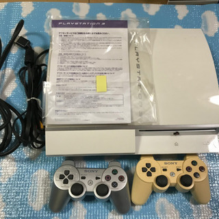 PS3 80G ホワイト　難あり品