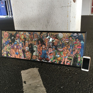 《お話中》ONE PIECE ジグソーパズル　完成品　額入り