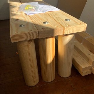 脚付きヘッドレスすのこベッド(ニトリネット限定商品)の画像