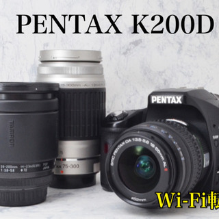 ビギナーにおすすめ●Wi-Fi転送●レンズ3本●ペンタックス K...