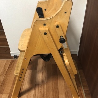 ハイチェア　木製の画像